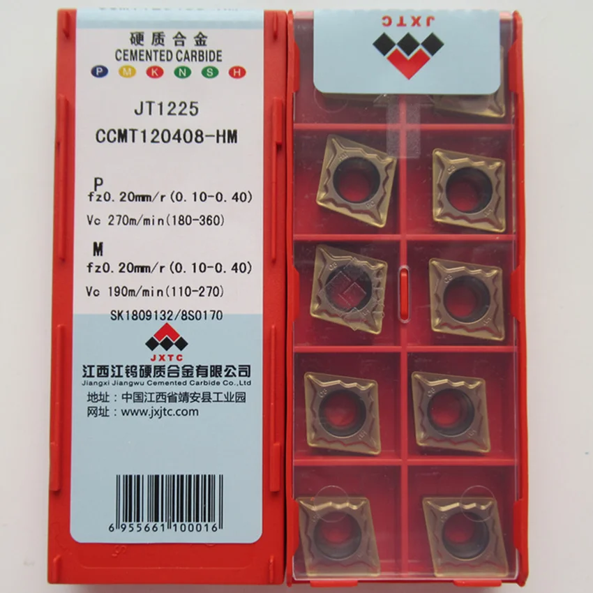 JXTC CCMT120408-HM JT1225 / CCMT120408-HM JT3115 / CCMT120408-HM JT4025 / CCMT120408-HM JT4125 вставки из карбида ЧПУ 10 шт./корт.
JXTC CCMT120408-HM JT1225 / CCMT120408-HM JT3115 / CCMT120408-HM JT4025 / CCMT120408-HM JT4125 вставки из карбида ЧПУ 10 шт./корт.