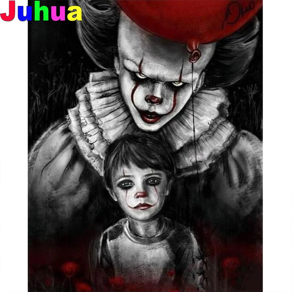 Skull Horror Clowns Abstract leaf diamond painting Full drill 5d diamond embroidery 5d mosaic cross stitch home decor
Skull Horror Clowns Abstract leaf diamond painting Full drill 5d diamond embroidery 5d mosaic cross stitch home decor