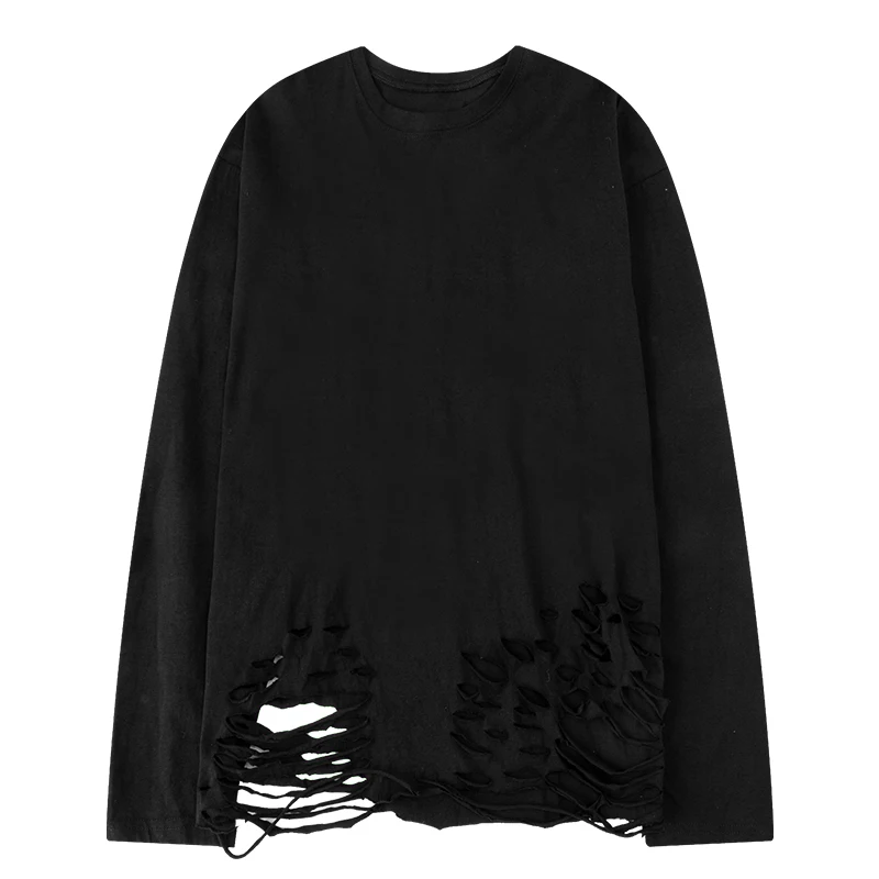 2020 Korean autumn winter white long-sleeved t-shirt loose Wholesale top New-Style bottoming shirt hole men Female Shirt
2020 Korean autumn winter white long-sleeved t-shirt loose Wholesale top New-Style bottoming shirt hole men Female Shirt