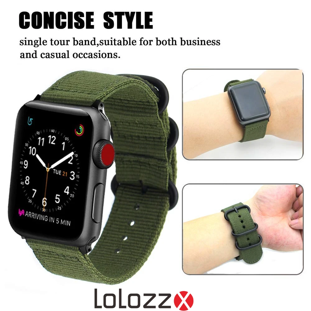 NATO Strap For Apple Watch Band 44mm 40mm for iWatch Band Sport Nylon Bracelet Watch Belt For Apple Watch 3 5 6 4 2 1 38mm 42 mm
NATO Strap For Apple Watch Band 44mm 40mm for iWatch Band Sport Nylon Bracelet Watch Belt For Apple Watch 3 5 6 4 2 1 38mm 42 mm