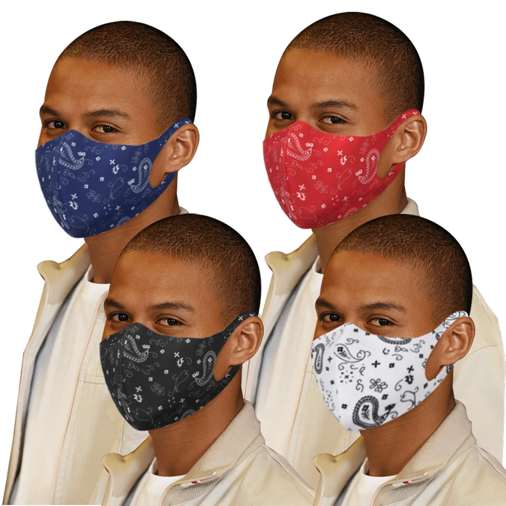 Фото 1 шт. маска для лица модная бандана многоразовая моющаяся Защитная крышка