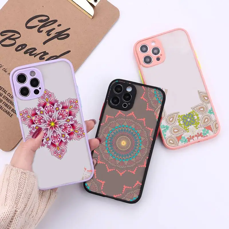 Mandala Lace Flower Phone Case For iPhone 12 11 Mini Pro XR XS Max 7 8 Plus X Matte transparent Back Cover
Mandala Lace Flower Phone Case For iPhone 12 11 Mini Pro XR XS Max 7 8 Plus X Matte transparent Back Cover