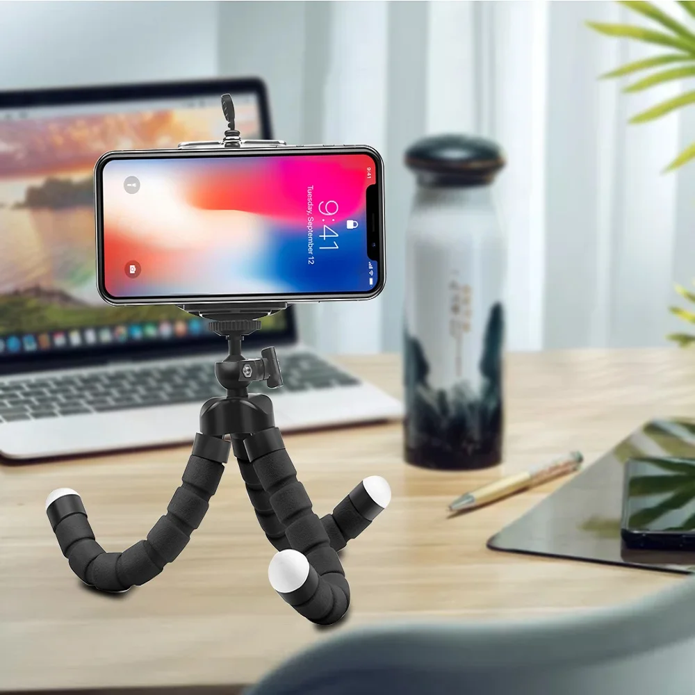 Гибкий Держатель для смартфона штатив-Осьминог фотоаппарата фотомонопод с