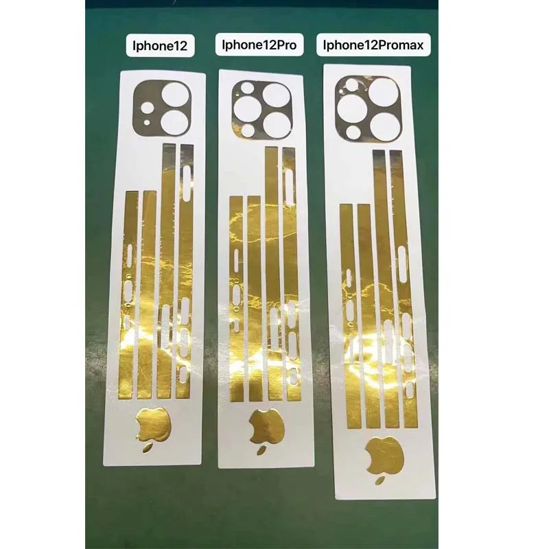 Гальваническая рамка из чистого золота ПВХ пленка для iPhone 13 12 11 Pro Max Mini кожаная