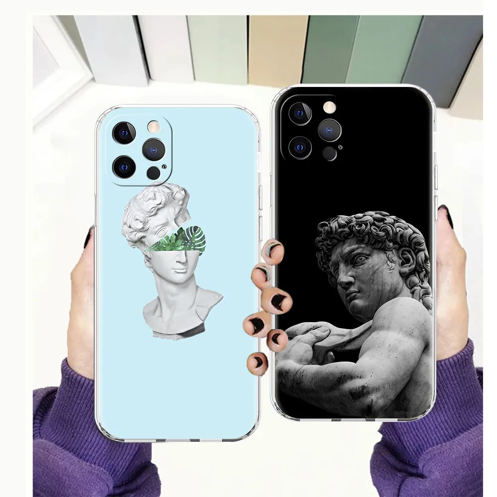 Cartoon Statue Abstract Art Case for iPhone 13 12 Pro Max Cover Transparent Soft for iPhone 11 Pro Max 7 8 Plus X XS XR SE2020
Cartoon Statue Abstract Art Case for iPhone 13 12 Pro Max Cover Transparent Soft for iPhone 11 Pro Max 7 8 Plus X XS XR SE2020