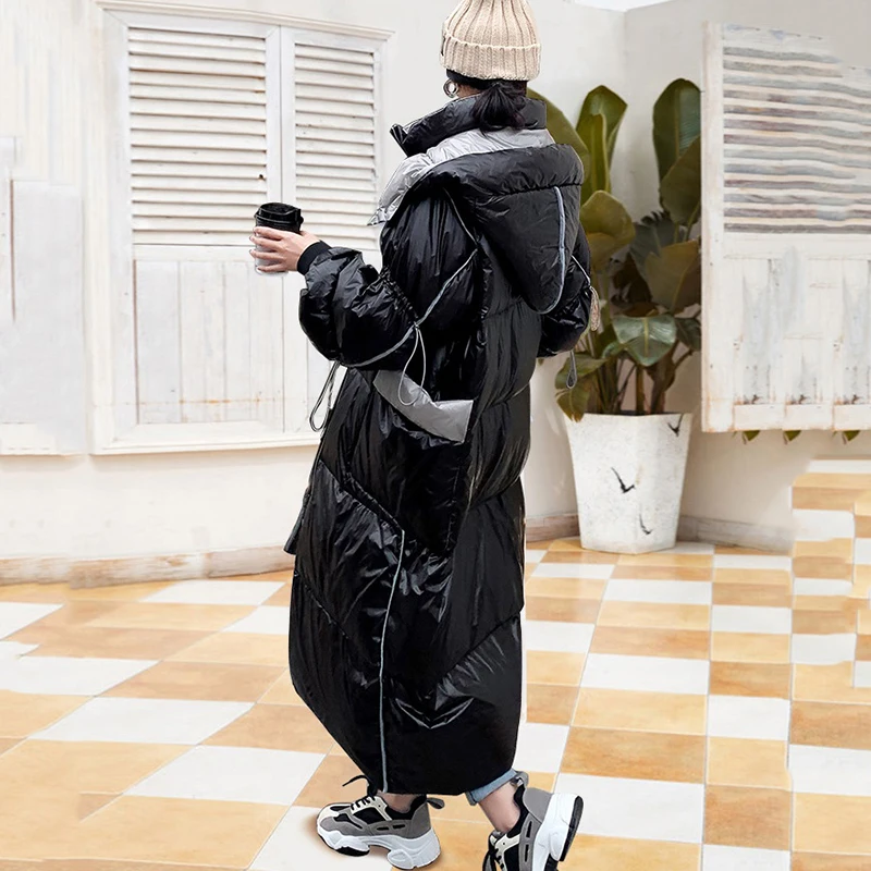 Down Jacket 2020 Winter New Coat Jacket Women mid-length white duck down shiny Korean Hooded plus size Warm Cotton Jackets F1326
Down Jacket 2020 Winter New Coat Jacket Women mid-length white duck down shiny Korean Hooded plus size Warm Cotton Jackets F1326