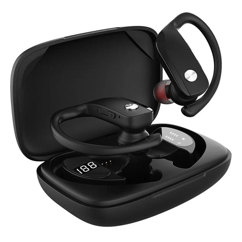 T16 Bluetooth-compatible Earbuds Bass True Wireless Stereo Earphones Sports Headphones Ear Hook for Android iOS Waterproof
T16 Bluetooth-compatible Earbuds Bass True Wireless Stereo Earphones Sports Headphones Ear Hook for Android iOS Waterproof
