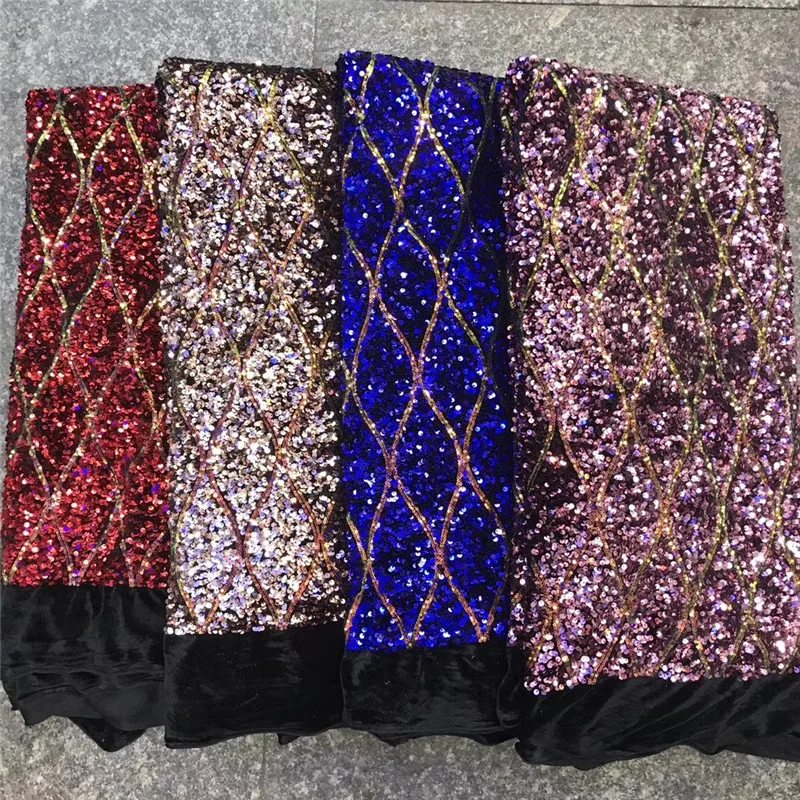 5yards popuar sequins velvet lace fabric good quality comfortable nigerian lace fabric nice velvet lace for dress JYJU213
5yards popuar sequins velvet lace fabric good quality comfortable nigerian lace fabric nice velvet lace for dress JYJU213