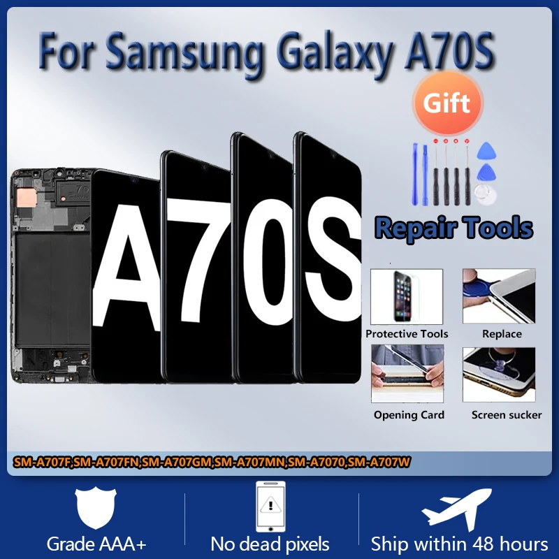 For Samsung Galaxy A70s LCD Display Touch Screen Digitizer Assembly For Samsung A707F/DS A707FN/DS A707GM/DS LCD
For Samsung Galaxy A70s LCD Display Touch Screen Digitizer Assembly For Samsung A707F/DS A707FN/DS A707GM/DS LCD