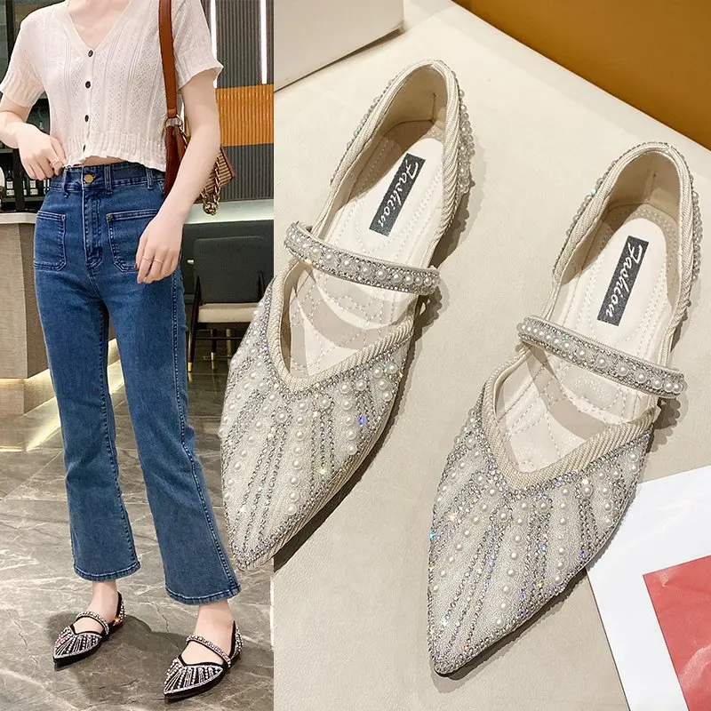 2021 Women's Shoes New Fashion Simple Soft Flat Diamond with A Small Point Design Delicate Fairy Single Shoe
2021 Women's Shoes New Fashion Simple Soft Flat Diamond with A Small Point Design Delicate Fairy Single Shoe
