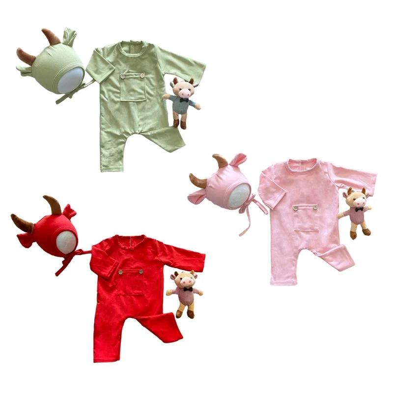 3 Pcs Baby Hat Romper Bodysuits Doll Set Infants Photo Shooting Clothing Newborn Photography Props Outfit
3 Pcs Baby Hat Romper Bodysuits Doll Set Infants Photo Shooting Clothing Newborn Photography Props Outfit