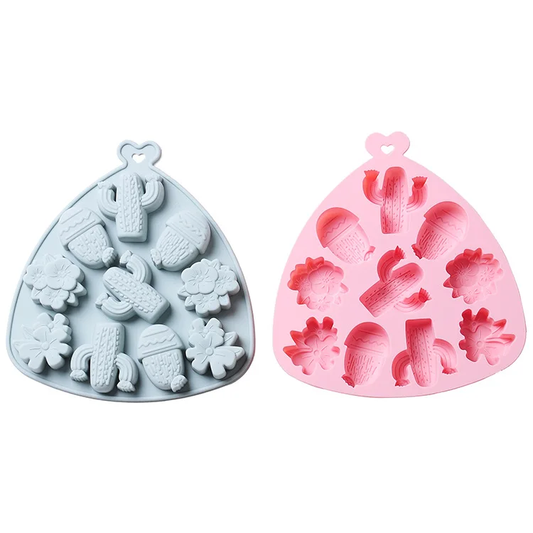 10 Grid Cactus Flower Silicone Epoxy Mold Multi-function Confectionery Food Chocolate Cake Mold
10 Grid Cactus Flower Silicone Epoxy Mold Multi-function Confectionery Food Chocolate Cake Mold