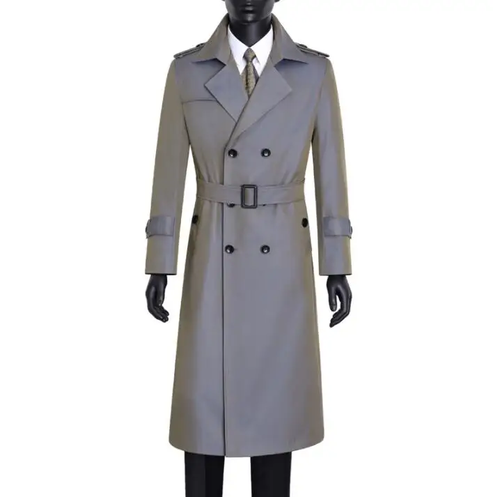 Mens trench coats discoloration grey spring autumn man double breasted coat men clothes casual slim overcoat long sleeve 9XL
Mens trench coats discoloration grey spring autumn man double breasted coat men clothes casual slim overcoat long sleeve 9XL