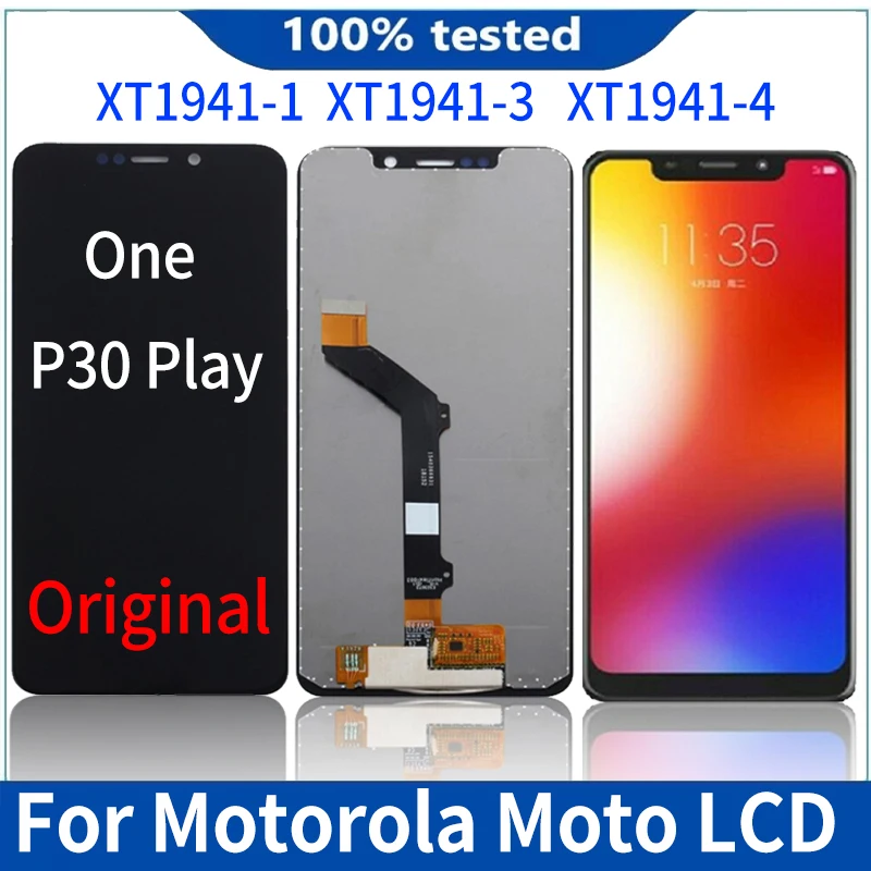 Оригинальный ЖК-дисплей для Motorola Moto One P30, дисплей для сборки телефона, XT1941-1 One, ЖК-дисплей с сенсорным экраном
Оригинальный ЖК-дисплей для Motorola Moto One P30, дисплей для сборки телефона, XT1941-1 One, ЖК-дисплей с сенсорным экраном