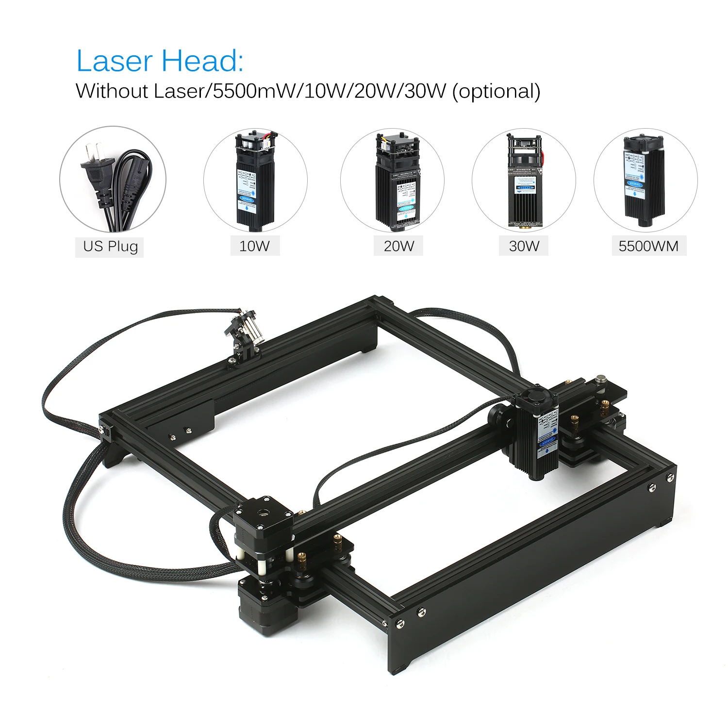 30W Desktop DIY Laser Engraving Machine Laser Engraver Cutter Laser Logo Mark Printer Working Area 280*230mm US Plug
30W Desktop DIY Laser Engraving Machine Laser Engraver Cutter Laser Logo Mark Printer Working Area 280*230mm US Plug