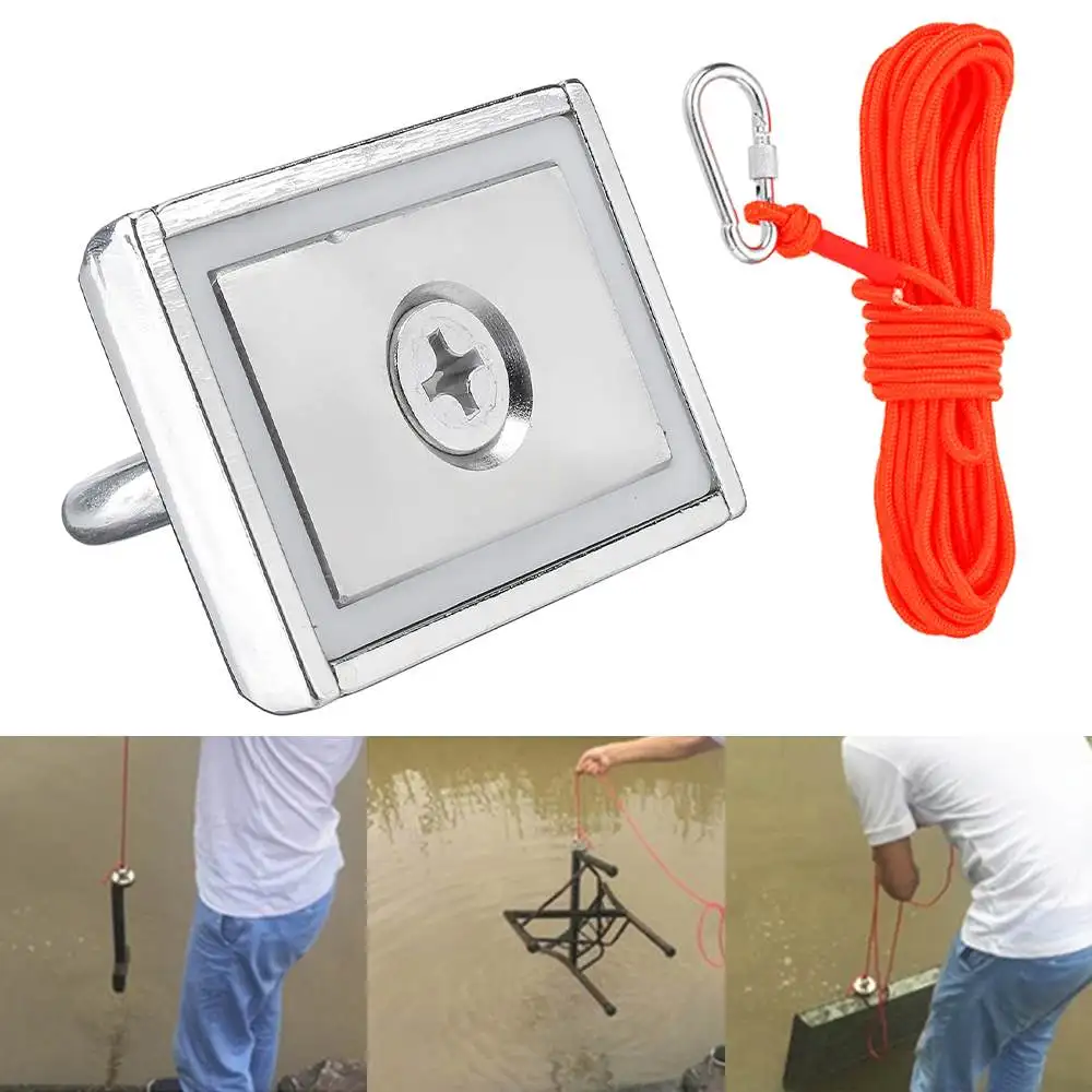 110KG Powerful Neodymium Magnet Double Side Neodymium Fishing Salvage Recovery Magnet with 10M Rope for Detecting Metal Treasure
110KG Powerful Neodymium Magnet Double Side Neodymium Fishing Salvage Recovery Magnet with 10M Rope for Detecting Metal Treasure