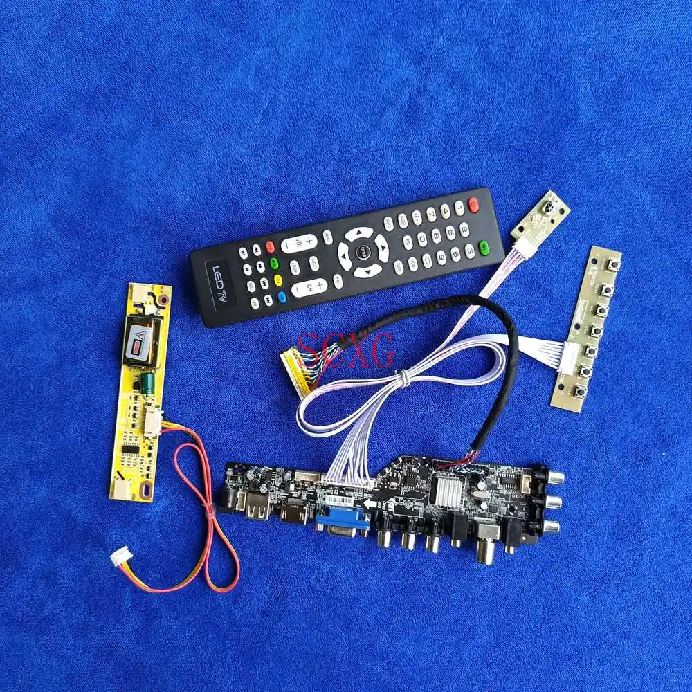 DVB цифровой сигнал, совместимому с HDMI USB VGA ЖК-дисплей матрица управляющая плата LVDS 30 Pin комплект 1920*1080 подходит LM215WF1/LM215WF2/LM215WF5 2 с холодным кат...
DVB цифровой сигнал, совместимому с HDMI USB VGA ЖК-дисплей матрица управляющая плата LVDS 30 Pin комплект 1920*1080 подходит LM215WF1/LM215WF2/LM215WF5 2 с холодным кат...