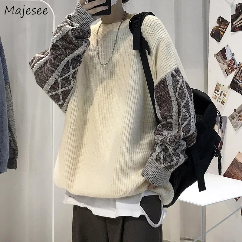 Men Patchwork Pullovers Fake 2-piece Long Sleeve Loose Harajuku Design Ins Warm Sweaters O-neck Couple Personality Knitting Tops
Men Patchwork Pullovers Fake 2-piece Long Sleeve Loose Harajuku Design Ins Warm Sweaters O-neck Couple Personality Knitting Tops