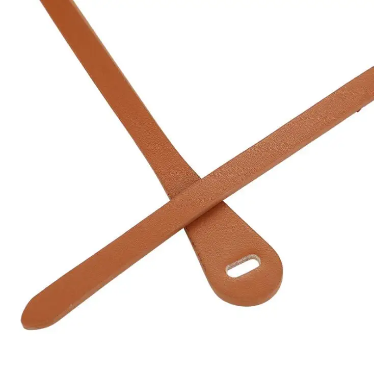 Dress Knot Strap Belt Thin Woman no Buckle Genuine Leather Belts For Women Real Cowskin Female long knotted waistbands | Аксессуары для