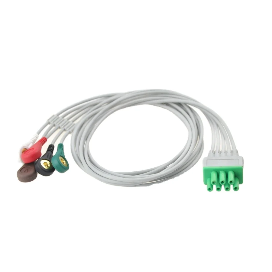 USB-кабель для ЭКГ, 7-контактный 5-контактный разъем, стандартный разъем 4,0 AHA для Mindray EY6302B, телеметрический динамический монитор ECG Leadwire
USB-кабель для ЭКГ, 7-контактный 5-контактный разъем, стандартный разъем 4,0 AHA для Mindray EY6302B, телеметрический динамический монитор ECG Leadwire