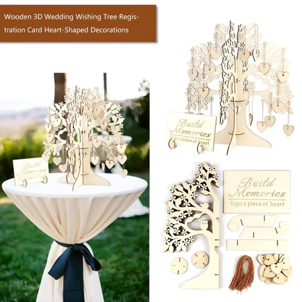 1 Set Wishing Tree Ornament Decorative Lightweight Convenient Smooth Edges Wedding Ornament Wooden Ornament for Gifts
1 Set Wishing Tree Ornament Decorative Lightweight Convenient Smooth Edges Wedding Ornament Wooden Ornament for Gifts