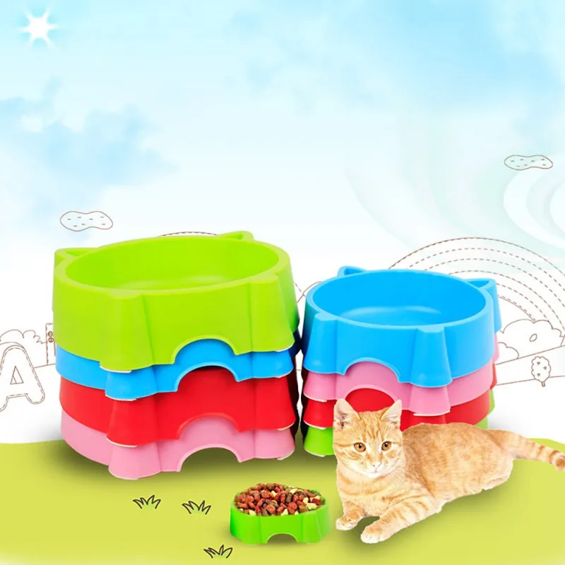 Pets Anti-slid Durable Plastic Feeder Lovely Kitten Face Shaped Water Food Bowl For Dogs & Cats Pet Indoor Feeding Supplies
Pets Anti-slid Durable Plastic Feeder Lovely Kitten Face Shaped Water Food Bowl For Dogs & Cats Pet Indoor Feeding Supplies
