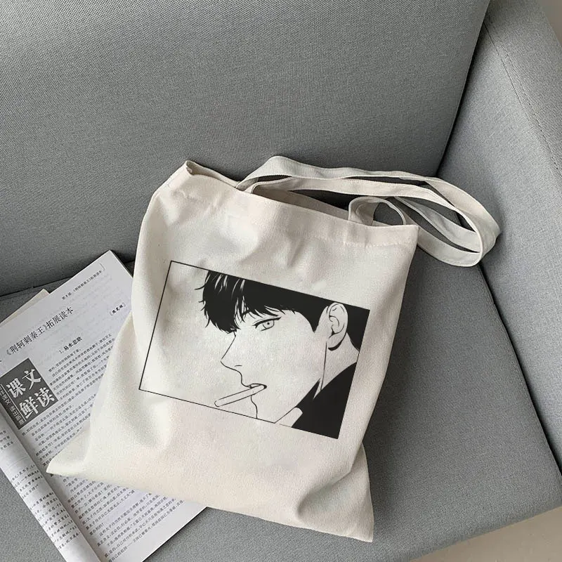 2020 Korea Ulzzang Bj Alex Print Female Shopping Canvas Tote Casual Large-capacity Cartoon Women Bag Harajuku Punk Shoulder Bags
2020 Korea Ulzzang Bj Alex Print Female Shopping Canvas Tote Casual Large-capacity Cartoon Women Bag Harajuku Punk Shoulder Bags