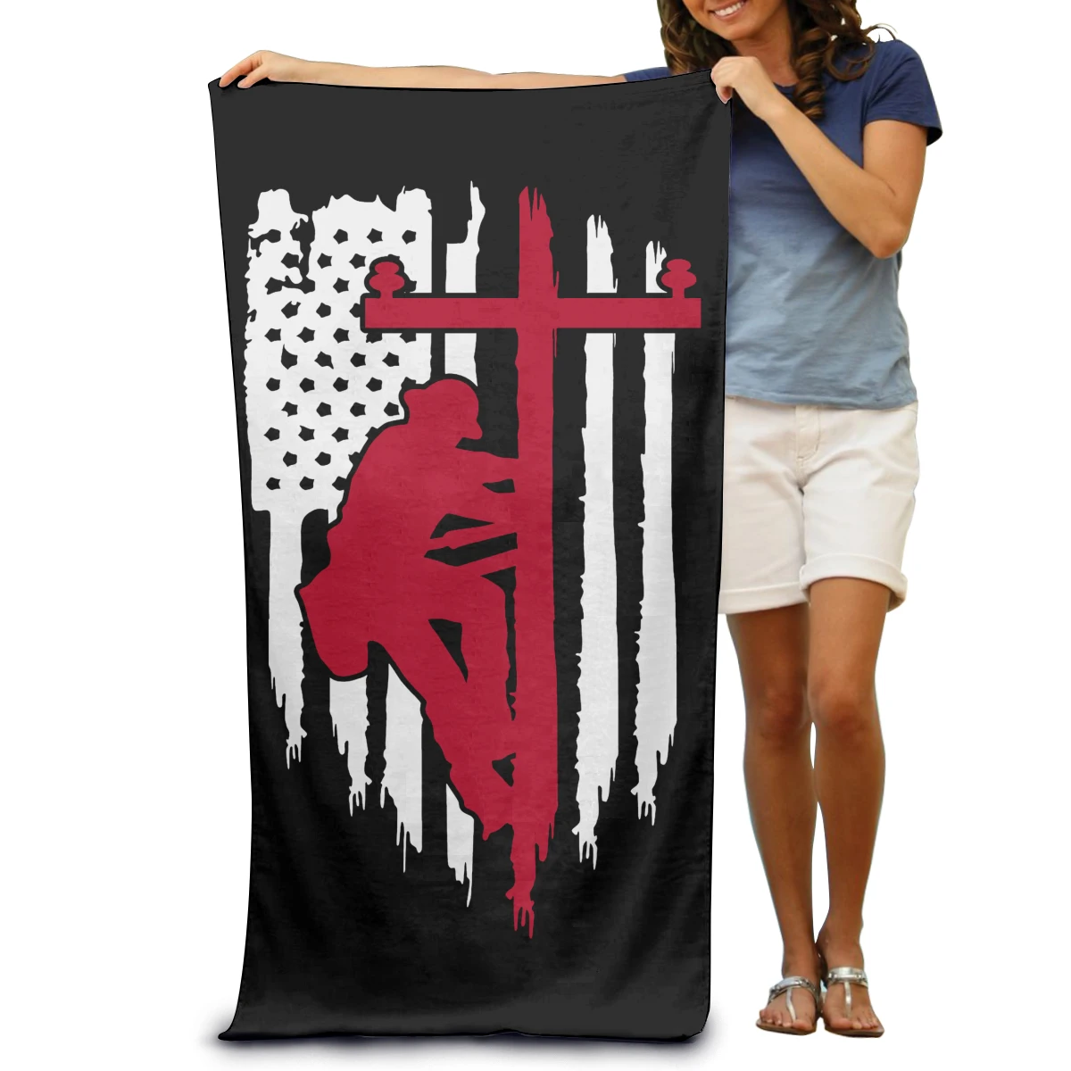 Lineman Blue Thin Line Highly Cotton Bath Face Absorbent Premium Quality Lightweight Superfine Fiber Adult Beach Towels 
Lineman Blue Thin Line Highly Cotton Bath Face Absorbent Premium Quality Lightweight Superfine Fiber Adult Beach Towels