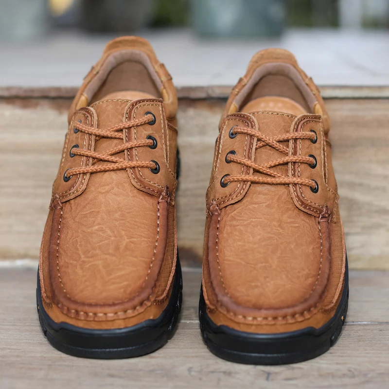 Мужские кожаные туфли на шнуровке, с перфорацией, Нескользящие, на осень и зиму
Мужские кожаные туфли на шнуровке, с перфорацией, Нескользящие, на осень и зиму