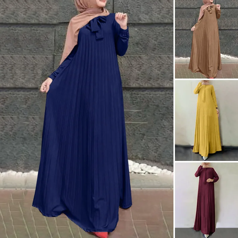 Muslim Fashion Hijab Dress Pleated Abaya Turkey Islamic Clothing Eid Abayas for Women Dubai Evening Dresses Vestido Arabe Mujer
Muslim Fashion Hijab Dress Pleated Abaya Turkey Islamic Clothing Eid Abayas for Women Dubai Evening Dresses Vestido Arabe Mujer