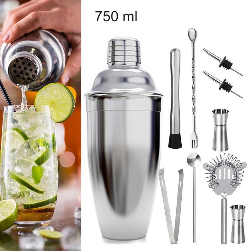 Wine Coctelera Batidora Boston Recipe Mixer Shaker Bartender Barware Kit Kitchen Bar Tools Stainless Steel Cocktail Shaker Set 
Wine Coctelera Batidora Boston Recipe Mixer Shaker Bartender Barware Kit Kitchen Bar Tools Stainless Steel Cocktail Shaker Set