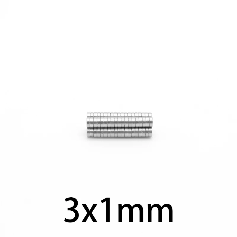

100~5000PCS 3x1mm Mini Small Round Magnets 3mm*1mm Neodymium Magnet Dia 3x1 Permanent NdFeB Super Strong Powerful Magnets 3*1 mm