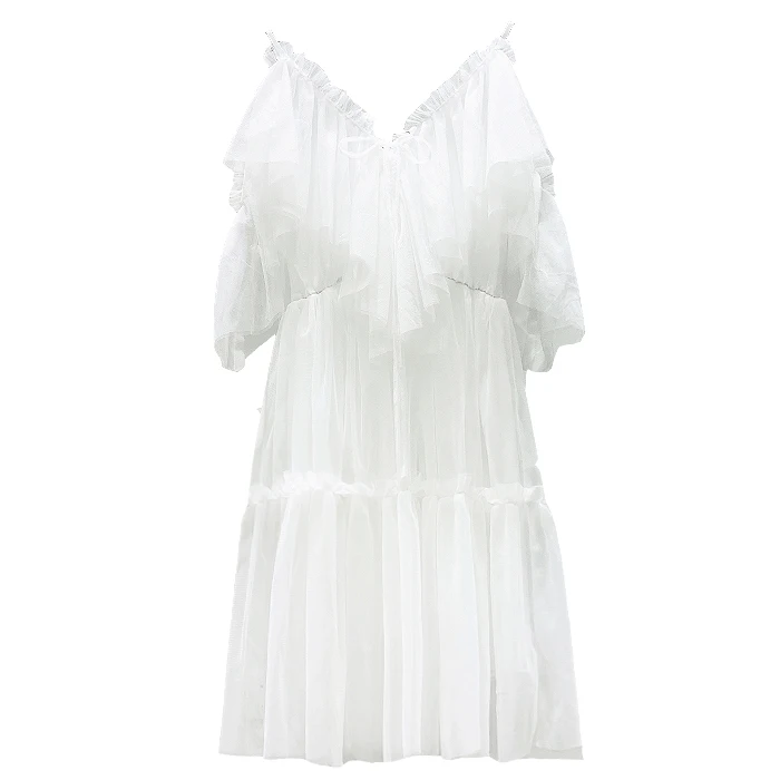 2020 Summer Dress for Women New High Waist Sling Strapless Lace Bow Ruffled Mesh Dress Girls Ladies Holiday Beach Mesh Dresses
2020 Summer Dress for Women New High Waist Sling Strapless Lace Bow Ruffled Mesh Dress Girls Ladies Holiday Beach Mesh Dresses