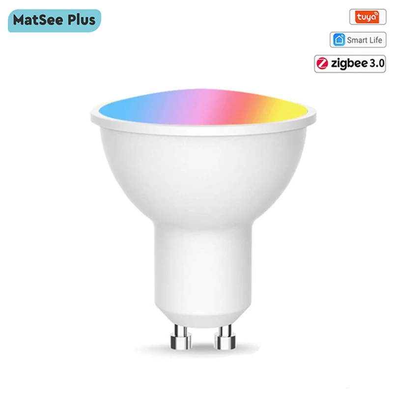 Tuya ZigBee Smart Led Light Bulb Gu10 3.5W RGBW Color Spotlight Dimmer Timer Voice Remote Control Works With Alexa Google Home 
Tuya ZigBee Smart Led Light Bulb Gu10 3.5W RGBW Color Spotlight Dimmer Timer Voice Remote Control Works With Alexa Google Home