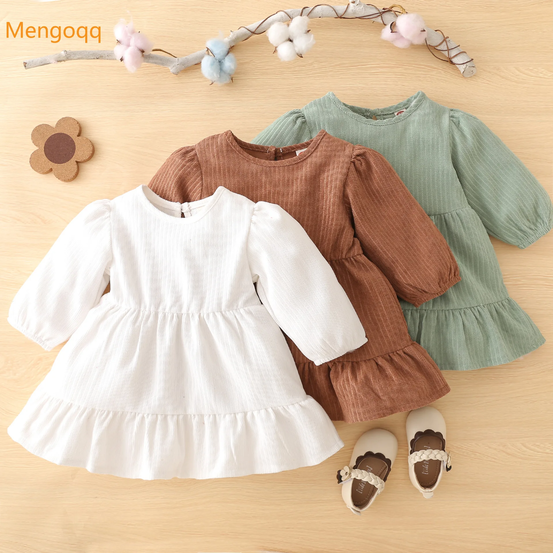Toddler Girls Spring Full Sleeve Solid Knee-length Dress Infant Princess Casual Clothes Kids Baby Young Children 6M-4Y
Toddler Girls Spring Full Sleeve Solid Knee-length Dress Infant Princess Casual Clothes Kids Baby Young Children 6M-4Y