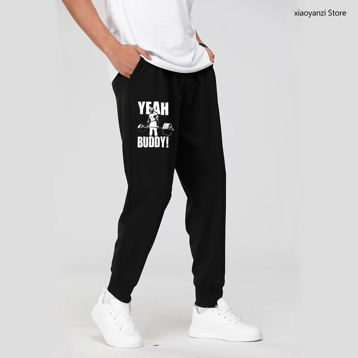 

Male Yeah Buddy Ronnie Coleman Body Building Casual Sweatpants clothing Men Sports Fitness Long Pants Print Trousers OU-55-9-3