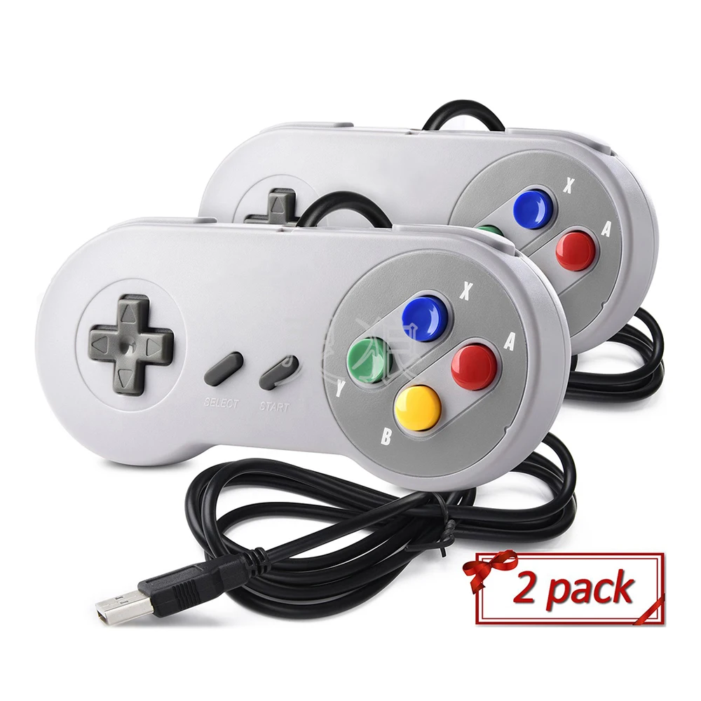 CAMEIDO R74 USB Controller Gamepad 2pcs Super Game Controller SNES USB Classic Gamepad Game joystick for raspberry pi
CAMEIDO R74 USB Controller Gamepad 2pcs Super Game Controller SNES USB Classic Gamepad Game joystick for raspberry pi