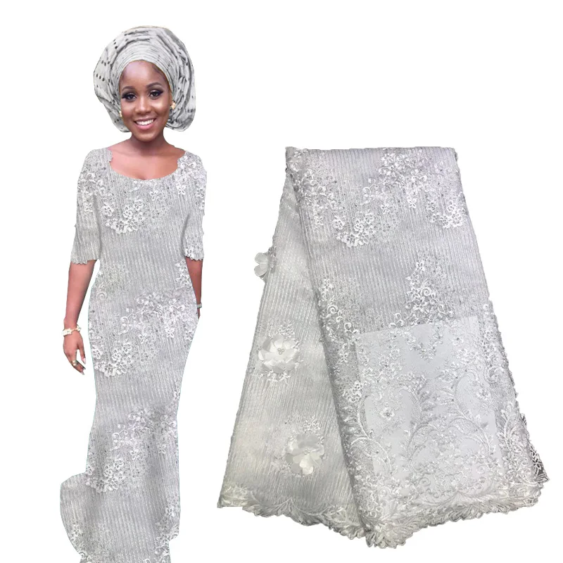 Высокое качество африканская кружевная ткань с бисером 3d цветок ткань кружева нигерийские французские кружевные ткани для женщин 2019 
Высокое качество африканская кружевная ткань с бисером 3d цветок ткань кружева нигерийские французские кружевные ткани для женщин 2019