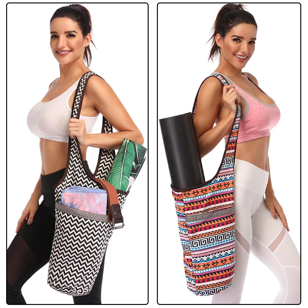 New Fashion Printed Yoga Mat Bag Canvas Large Size Zipper Pocket Fit Most Size Mats Yoga Mat Tote Sling Carrier Fitness Supplies
New Fashion Printed Yoga Mat Bag Canvas Large Size Zipper Pocket Fit Most Size Mats Yoga Mat Tote Sling Carrier Fitness Supplies