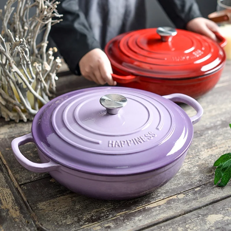 Earrings Cast Iron Purple Enamle Nonstick Pan Incense Cauldron Cast Iron Casserole Stewpan Wok 30cm 5L Cocotte En Fonte Cookware
Earrings Cast Iron Purple Enamle Nonstick Pan Incense Cauldron Cast Iron Casserole Stewpan Wok 30cm 5L Cocotte En Fonte Cookware