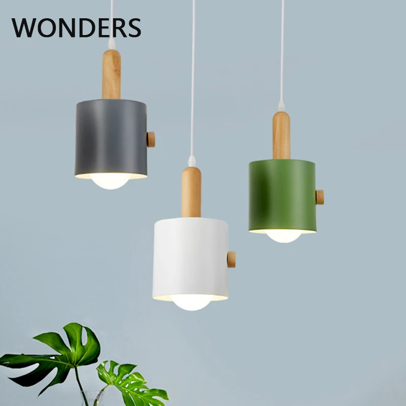 Nordic Simple Wood Iron Pendant Light LED luminaria for bedroom bedside hotel bar lustre Creative home decor E27 Pendant lamps
Nordic Simple Wood Iron Pendant Light LED luminaria for bedroom bedside hotel bar lustre Creative home decor E27 Pendant lamps