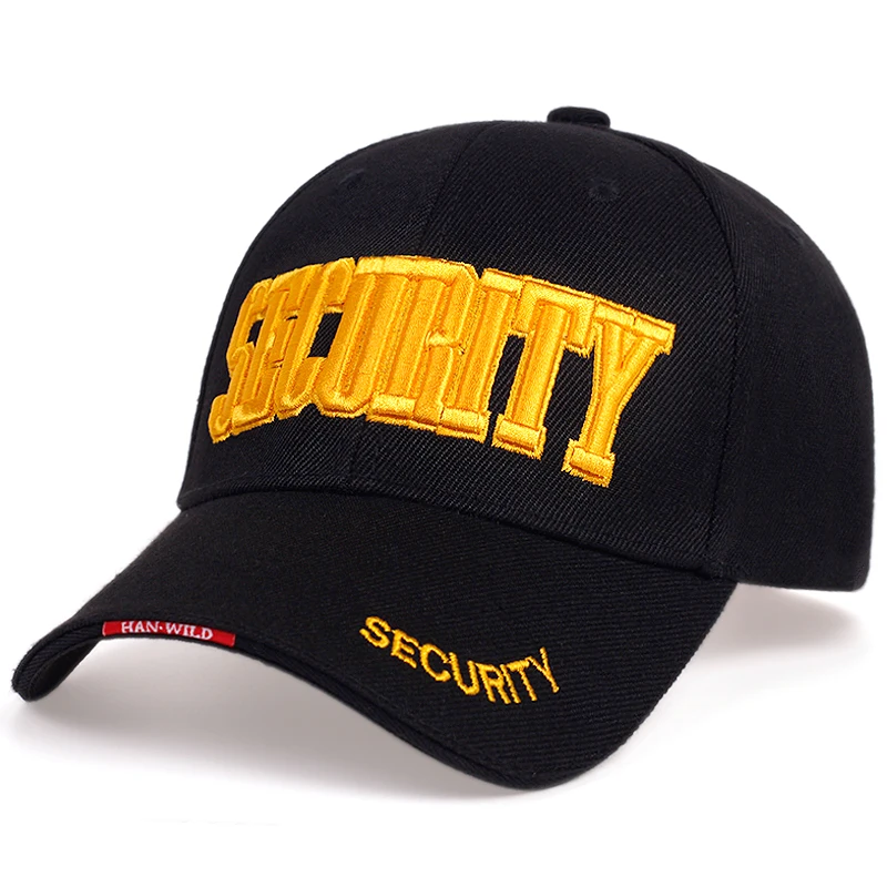 Fashion hip hop baseball cap SECURITY embroidery wild caps men women outdoor sunhat sports dad hats Adjustable casual golf caps
Fashion hip hop baseball cap SECURITY embroidery wild caps men women outdoor sunhat sports dad hats Adjustable casual golf caps