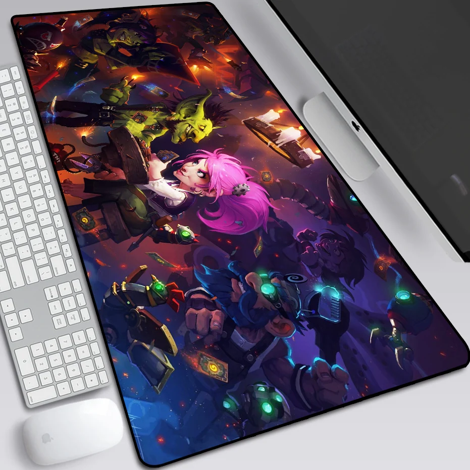 HearthStone: большой коврик для мыши Heroes Of Warcraft компьютерный геймер с принтом аниме