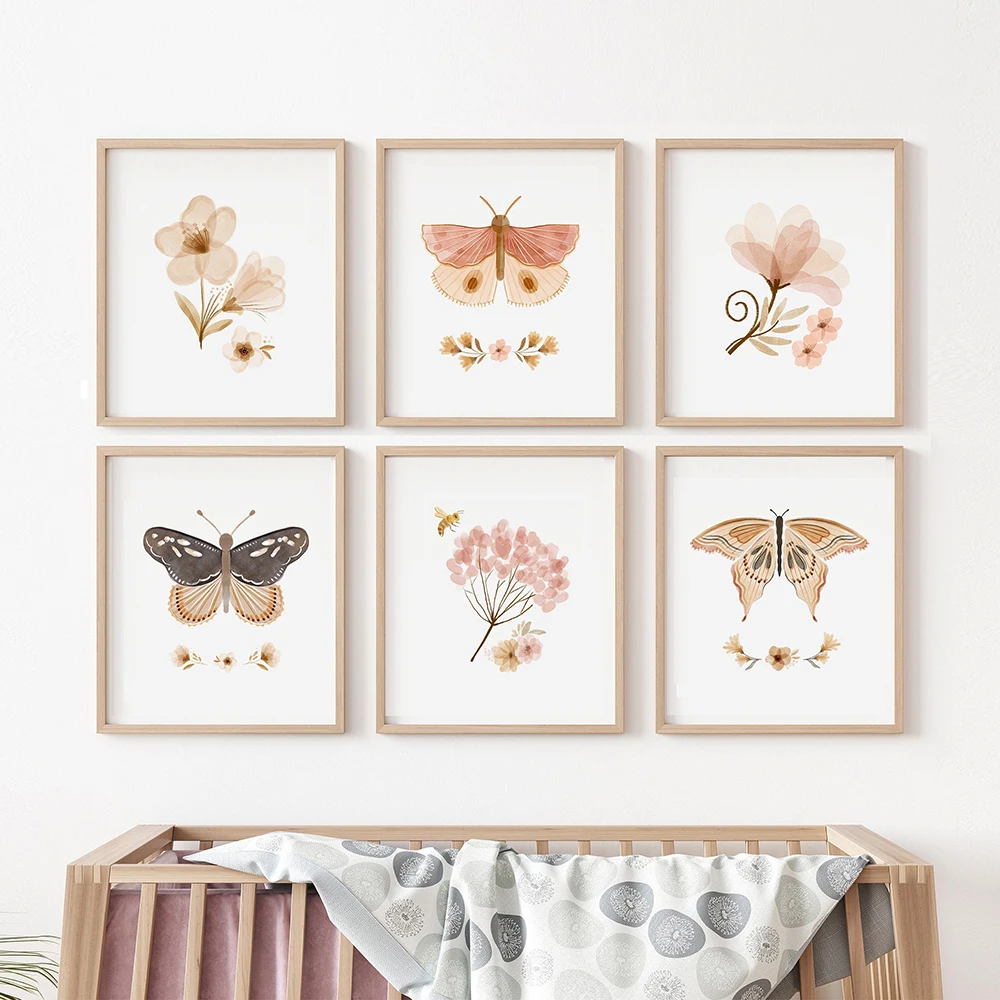 Nursery Wall Painting Butterfly Posters Flowers Art Prints Bee Canvas Print Minimalist Poster Nordic Wall Picture Kid Room Decor
Nursery Wall Painting Butterfly Posters Flowers Art Prints Bee Canvas Print Minimalist Poster Nordic Wall Picture Kid Room Decor