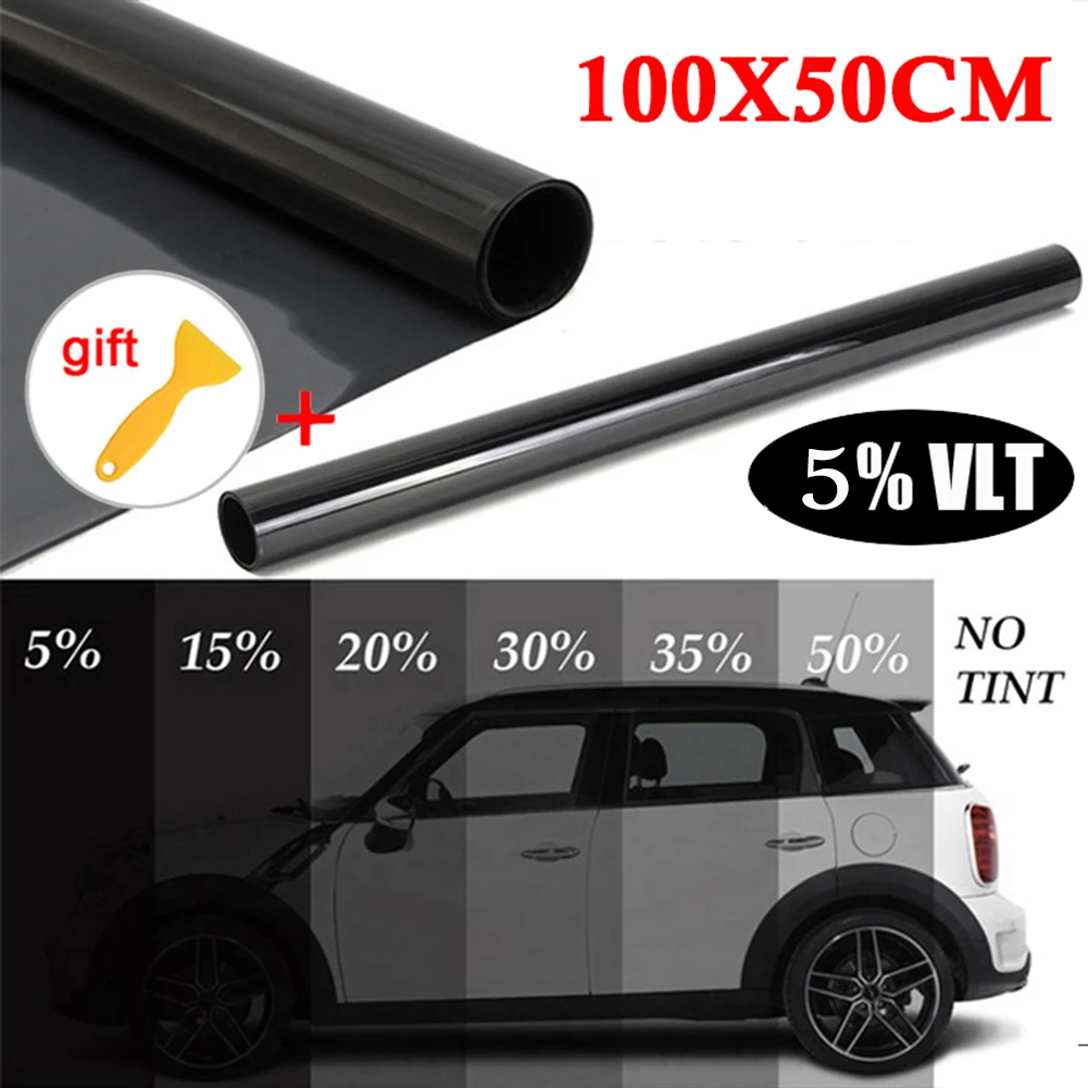 100x50cm New Car Home Casement TINT 5%VLT Black Film Foil Sticker Decal+Scraper Exterior Accessories Car Stickers
100x50cm New Car Home Casement TINT 5%VLT Black Film Foil Sticker Decal+Scraper Exterior Accessories Car Stickers