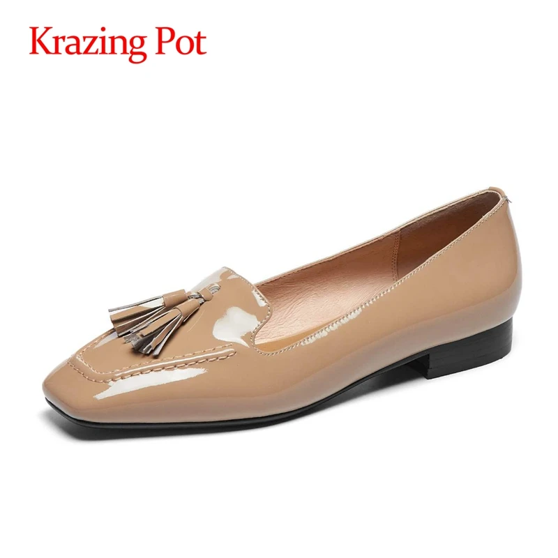 Krazing Pot/квадратном каблуке туфли с открытым носком на низком каблуке с кисточками высокой уличной моды в простом стиле для повседневной носк...
Krazing Pot/квадратном каблуке туфли с открытым носком на низком каблуке с кисточками высокой уличной моды в простом стиле для повседневной носк...