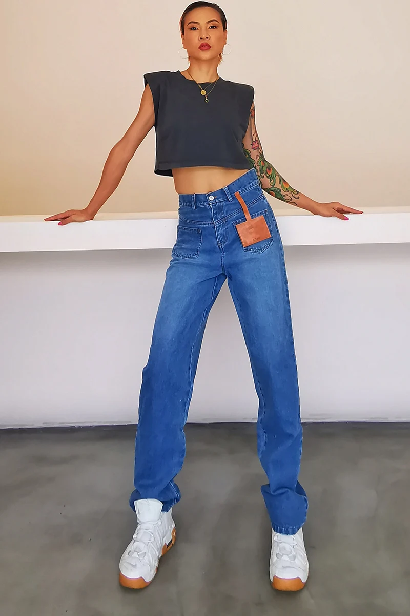 Buyer Shop DIY Custom Street Style inside-out Wear High Waist Straight Autumn Design Sense Niche Dark Blue Skinny Jeans
Buyer Shop DIY Custom Street Style inside-out Wear High Waist Straight Autumn Design Sense Niche Dark Blue Skinny Jeans