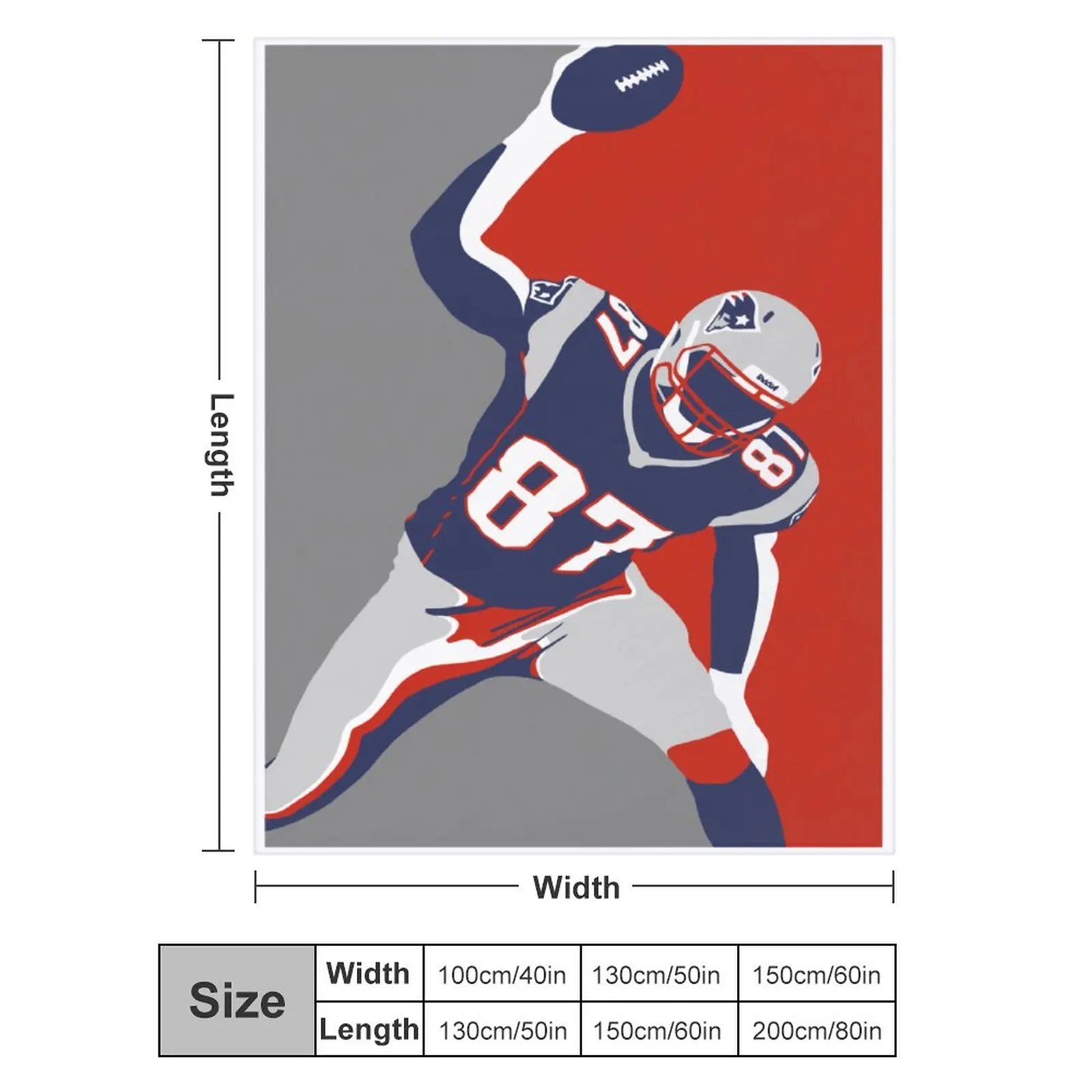 Blanket 87 Rob Gronkowski Ultra Soft Micro Fleece Cozy Lightweight Microfiber Flannel All Season Living Room Bedroom Vertical
Blanket 87 Rob Gronkowski Ultra Soft Micro Fleece Cozy Lightweight Microfiber Flannel All Season Living Room Bedroom Vertical