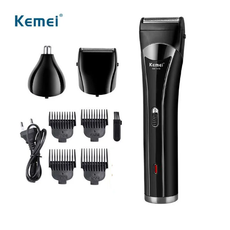 

kemei electric Hair Trimmer KM-1418 dry battery Hair Clipper 3 in 1electric shaver razor nose hair trimmer