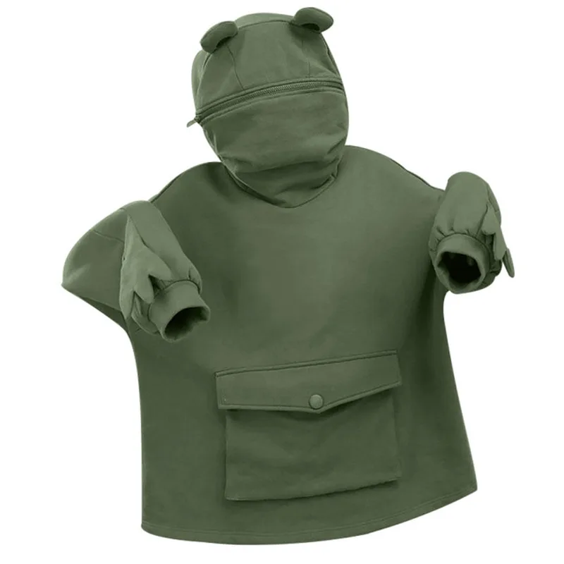 Harajuku Women Hoodie Frog Pullover 2021 Winter Hooded Casual Sweatshirts Autumn Embroidery Loose Top Doll Decoration Hoodies
Harajuku Women Hoodie Frog Pullover 2021 Winter Hooded Casual Sweatshirts Autumn Embroidery Loose Top Doll Decoration Hoodies
